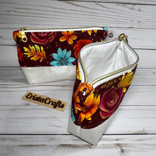 Load image into Gallery viewer, Reusable Snack Pouch - Fall Florals
